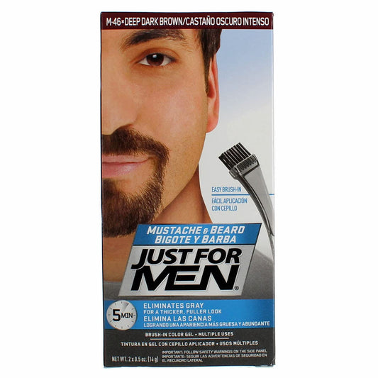 Just For Men Mustache & Beard #M-46 Deep Dark Brown (3 Pack)