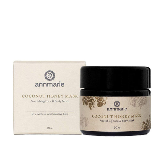 Annmarie Skin Care Coconut Honey Mask - With Extra Virgin Coconut Oil & Mountain Wildflower Honey, Moisturizing & Exfoliating Mask for Dull, Dry