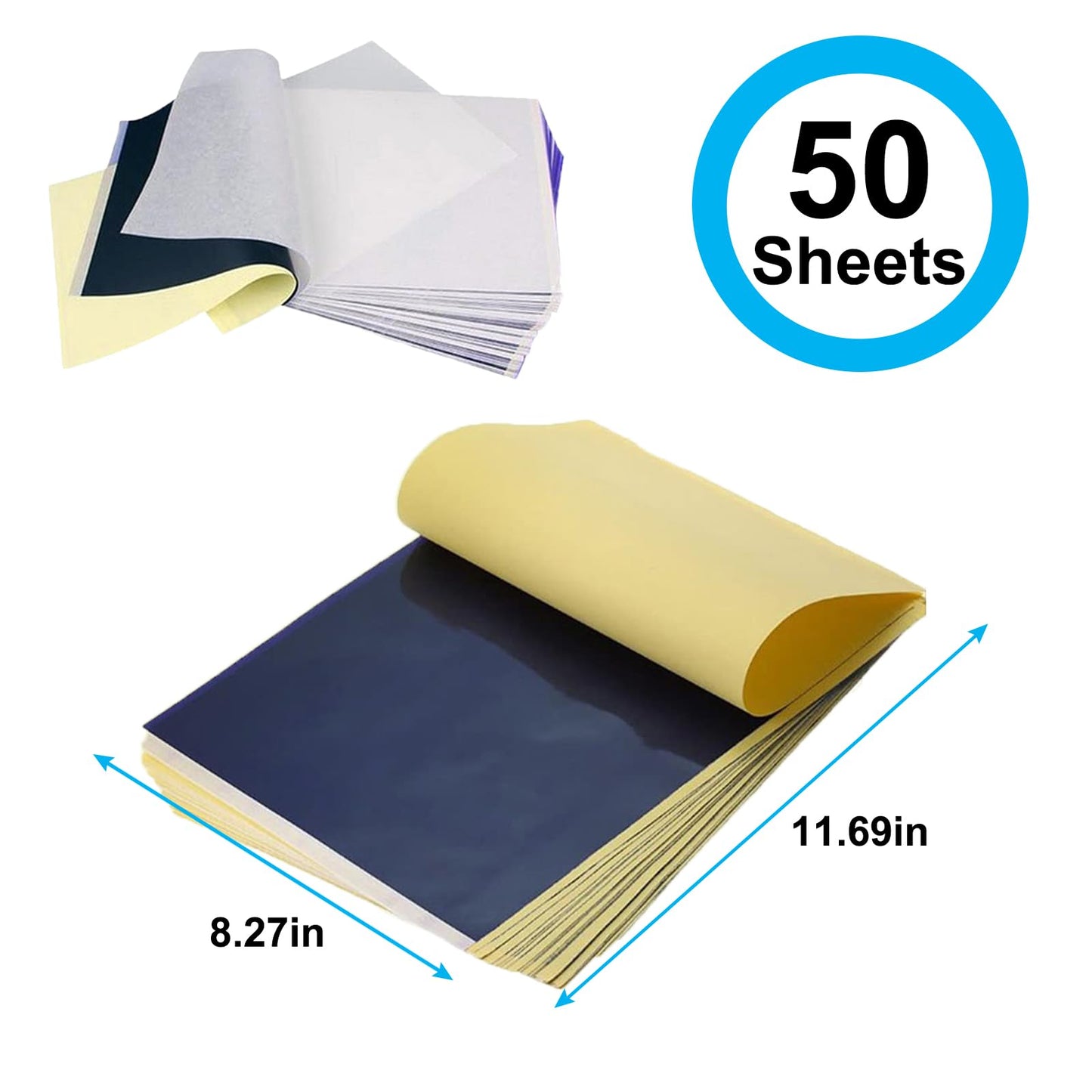 MIUXIA Tattoo Transfer Paper 50 Sheets Tattoo Stencil Paper A4 Size 4 Layers DIY Tattoo Tracing Paper Tattoo Kit Tattoo Supplies Beauty and Personal Care Miuxia