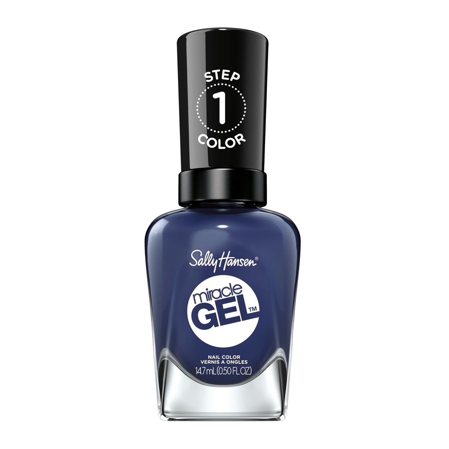 Sally Hansen Miracle Gel Salon Quality Nail Polish | Gel-Like Formula, Two-Step System, No UV Light Needed, Long Lasting | Opaque | 609 Midnight Mod | Beauty & Personal Care Sally Hansen