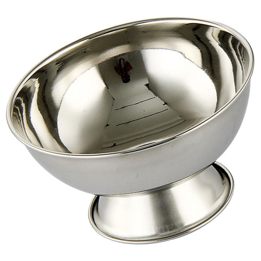 VICASKY Stainless Steel Shaving Bowl with Footed Mug 11cm Large Reusable Metal Shave Cup for Men Household Wet Razor Shaving Soap Bowl Beauty and Personal Care VICASKY