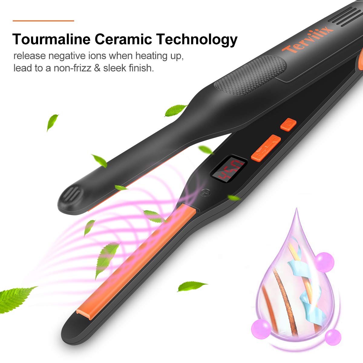 Terviiix Small Flat Iron for Short Hair, 3/10 Inch Beauty and Personal Care Terviiix