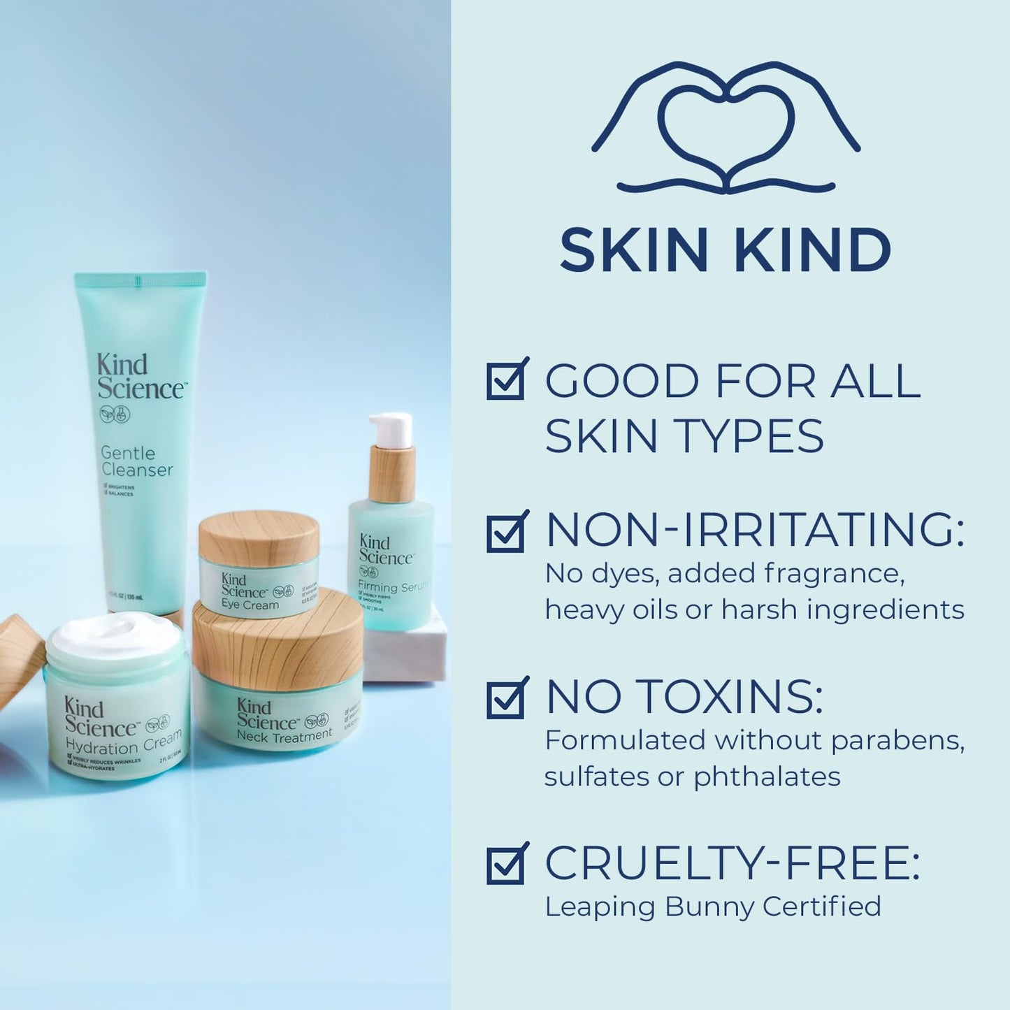 Kind Science by Ellen DeGeneres Eye Cream - Under Eye Cream for Wrinkles Noticably Smooths & Moisturizes - Anti Aging with Hyaluronuic Acid, Vitamin C
