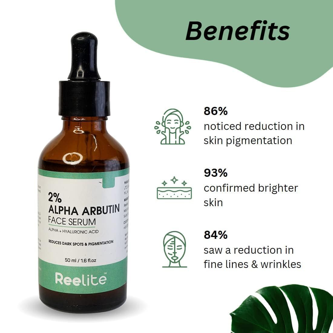 OTAA 2% Alpha Arbutin Serum for Pigmentation & Dark Spots Removal - Anti-pigmentation Face Serum For Men & Women with Hyaluronic Acid to Remove