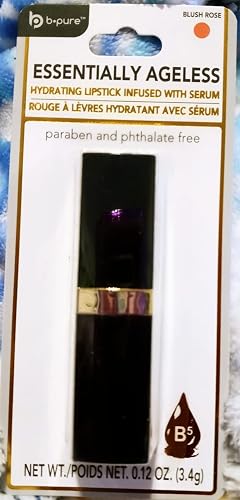 b pure Essentially Ageless Hydrating Lipstick Infused with Serum (Blush Rose)