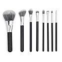 MODA Studio 8pc Pro Glam Makeup Brush Set, Includes - Powder, Contour, Glow, Shader, Crease, Smudger, Detail, and Brow Brushes
