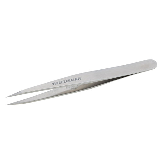 Tweezerman Steel Point Tweezer, Silver, 2 x 6 inches, Modern, Professional Quality for Eyebrow Precision, Facial and Ingrown Hair Removal Beauty and Personal Care Tweezerman Default Title