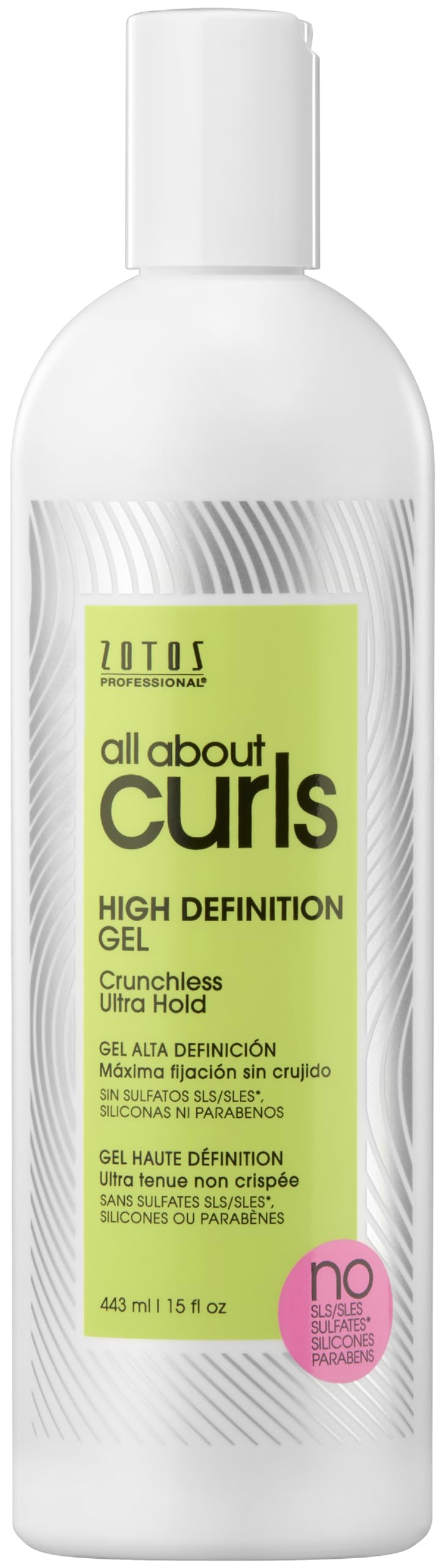 ALL ABOUT CURLS High Definition Gel | Crunchless Ultra Hold | Define, Moisturize, De-Frizz | All Curly Hair Types | Vegan & Cruelty Free | Sulfate