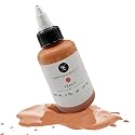 Narrative Cosmetics Flesh Tone Alcohol Airbrush Paint - Peach | 2 fl oz Waterproof Liquid Makeup for Tattoo Cover-Up, Scar & Skin Concealer |