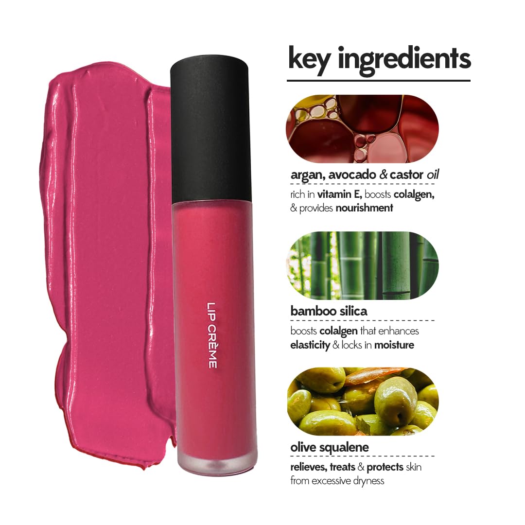RUBY'S ORGANICS Liquid Lipstick Weightless Creme Finish | Silky Smooth Texture | Highly Pigmented, Soft Velvet Finish | Long Lasting Rich Color |