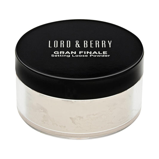 Lord and Berry Gran Finale Setting Loose Powder - Translucent Powder - Reduces Appearance of Pores and Controls Shine - 8301 Translucent - 0.28 oz