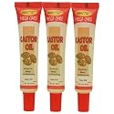 Sunflower Cosmetics Mega Care Tube Hair Oil 1.5oz (3 Pack) (Castor Oil)