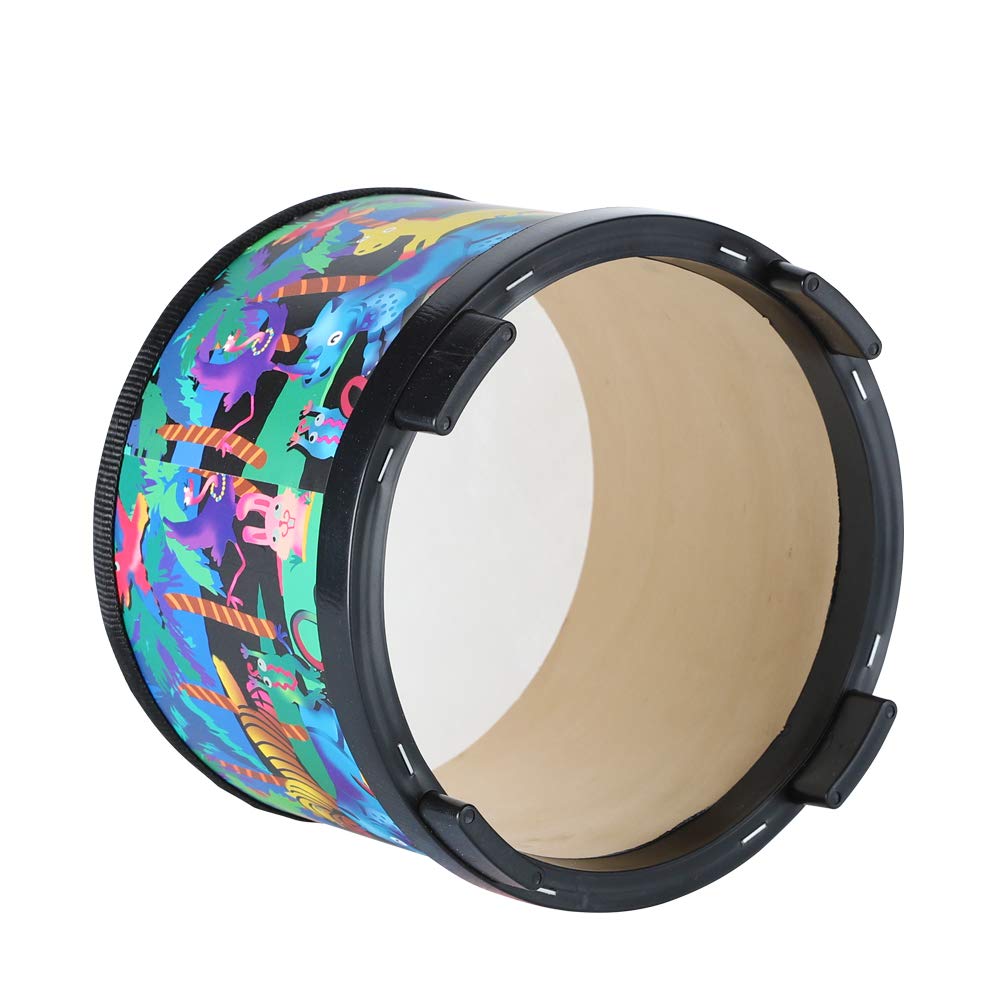 Ubblove 8" Floor Tom Drum for Kids – Percussion Music Toy with 2 Mallets, Black, Perfect Birthday & Christmas Gift for Children