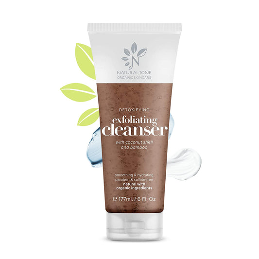 Natural Tone Organic Skincare Detoxifying Exfoliating Cleanser 6oz
