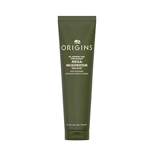 Origins Mega-Mushroom Gentle Face Cleanser | Great for Sensitive Skin | With Reishi Mushroom, 5 Fl Oz
