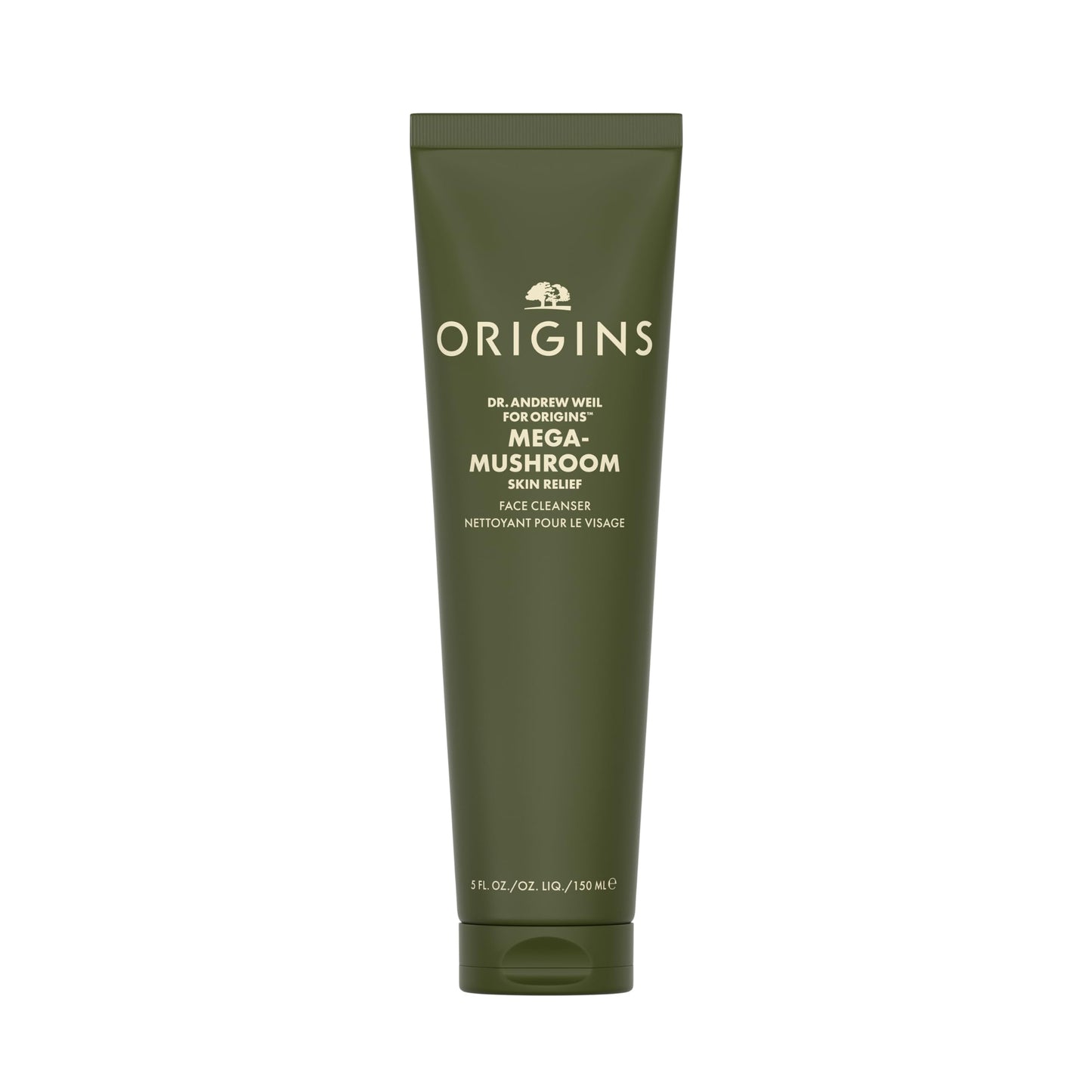 Origins Mega-Mushroom Gentle Face Cleanser | Great for Sensitive Skin | With Reishi Mushroom, 5 Fl Oz