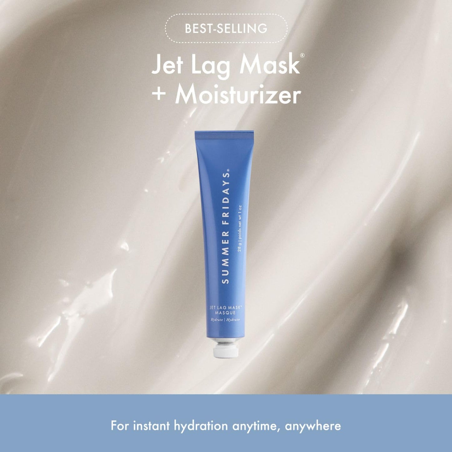 Summer Fridays Evening Duo - Travel Size Jet Lag Face Mask + Midnight Ritual Retinol Serum - Overnight Skin Care Set With Hyaluronic Acid + Beauty and Personal Care Summer Fridays