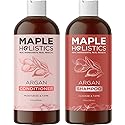 Argan Oil of Morocco Shampoo and Conditioner - Sulfate Free Shampoo and Conditioner Set for Color Treated Hair - Volumizing Shampoo and Conditioner