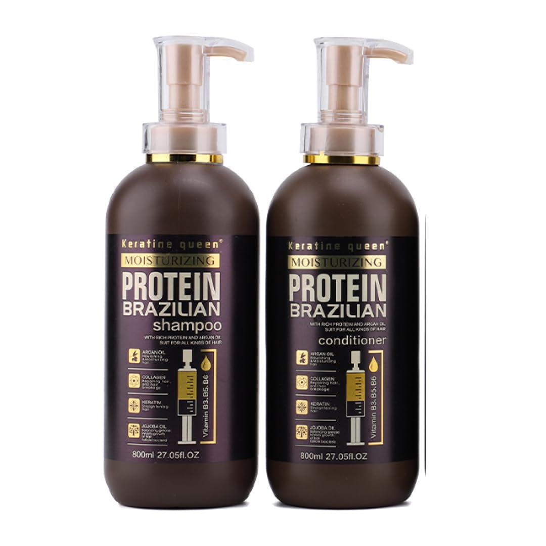 SOFIA BY ODE KeratinQueen Protein Nourishing Shampoo and Conditioner SET- Cuticle Repair