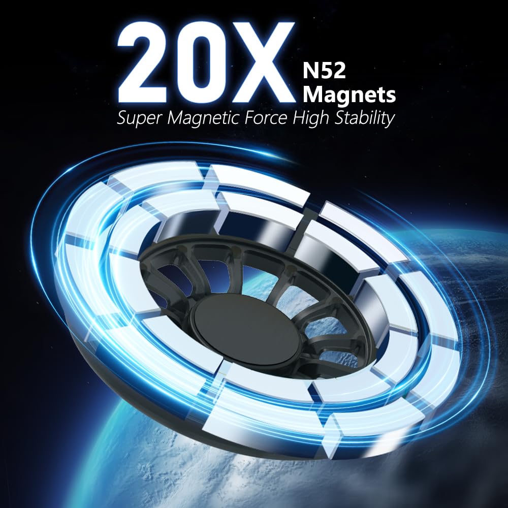 CLEC Magnetic Car Phone Holder for Toyota 4Runner 2019-2024 Car Phone Holder Mount for Magsafe[20 Strong Magnetic] 360°Adjustable Car Phone…