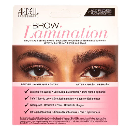 Ardell Brow Lamination Kit, Lift, Shape, and Define Brows, Waterproof, 1-pack
