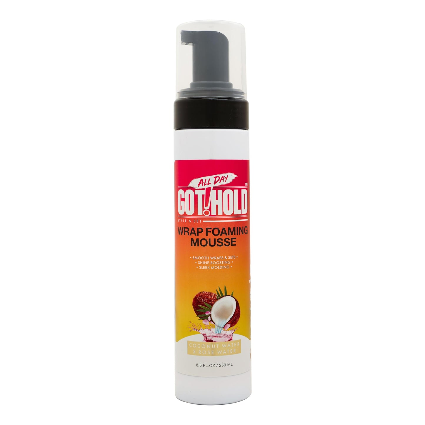 All Day God Hold Wrap Foaming Mousse for Hair Styling 8.5 fl.oz/250ml