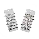 minihope hair pins for women,bling hair pins for girls, 2 styles, 6 colors, 12 Count, (Pack of 1)…