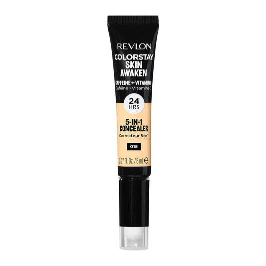 Revlon ColorStay Skin Awaken 5-in-1 Concealer, Lightweight, Creamy Longlasting Face Makeup with Caffeine & Vitamin C, For Imperfections, Dark Circles