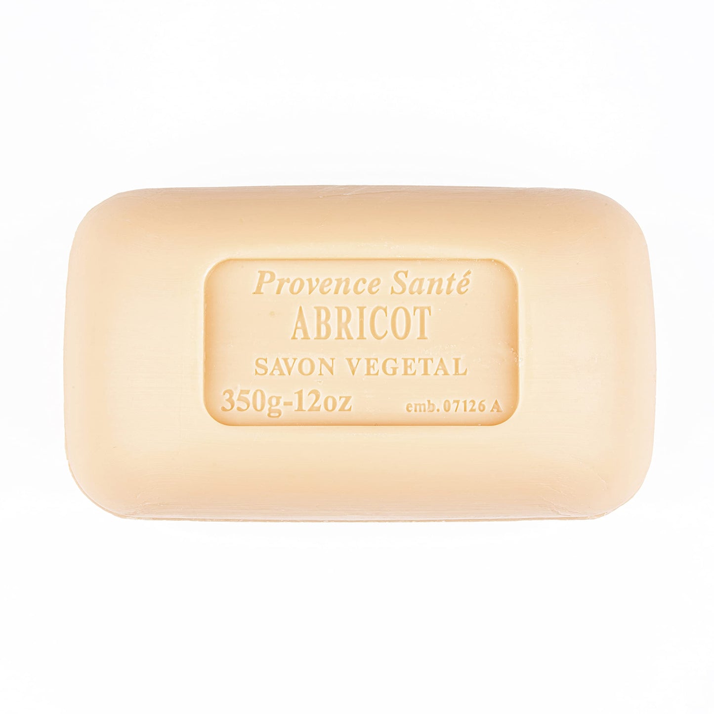 Provence Sante Luxury French Soap Bar - Moisturizing Shea Butter - Triple-milled Apricot Fragrance, 12 oz