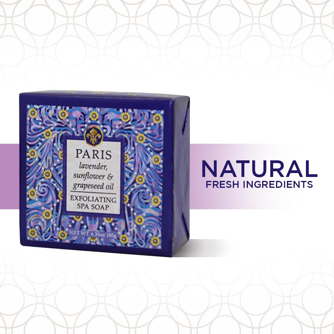 Greenwich Bay Trading Company Destination Collection: Paris (6.35oz Soap Square)