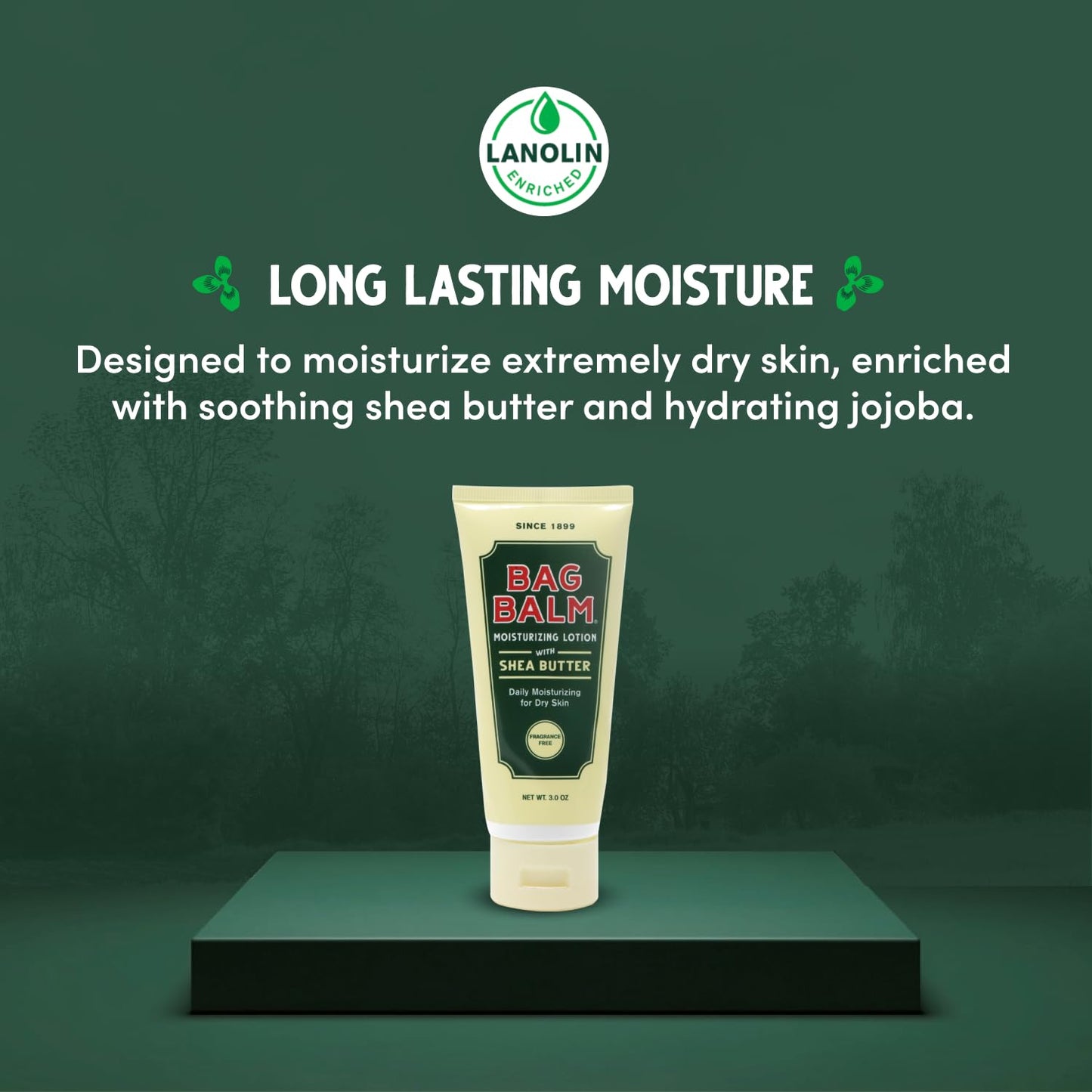 Bag Balm Vermont's Original Hand & Body Dry Skin Lotion with Shea Butter and Jojoba, Daily Hand Lotion for Dry Hands - Fragrance-Free, Non-Greasy Hand