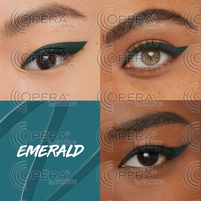 MAYBELLINE Master Precise All Day Liquid Eyeliner, Waterproof Eyeliner Makeup for up to 30HR Wear, Emerald Green, 1 Count