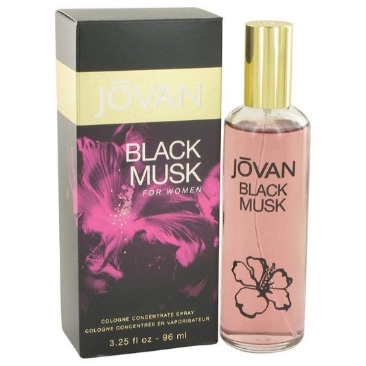JOVAN BLACK MUSK by Jovan COLOGNE CONCENTRATE SPRAY 3.25 OZ for WOMEN