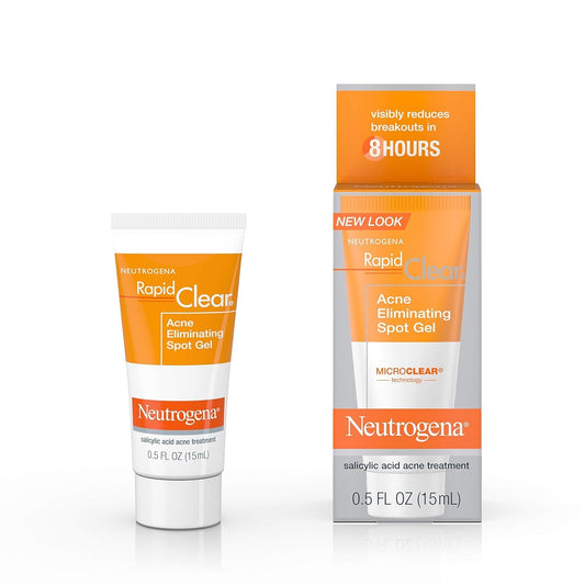 Neutrogena Rapid Clear Acne Eliminating Spot Treatment Gel with Witch Hazel and Salicylic Acid Acne Medicine for Acne-Prone Skin, 0.5 fl. oz Beauty & Personal Care Neutrogena
