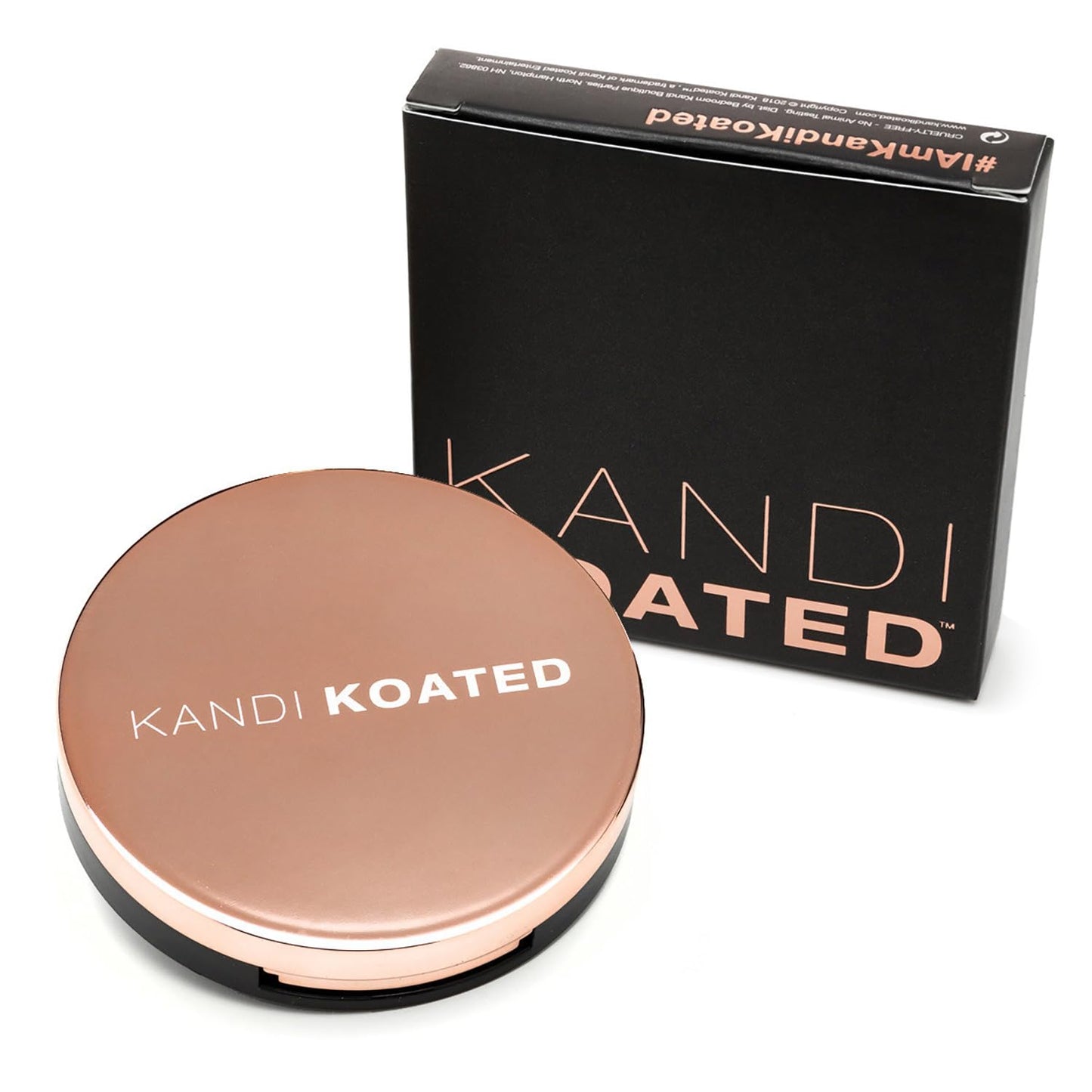 Kandi Koated Aura Rapture - Bronzing Powder in Rose Gold Case, Compact Bronzer by Kandi Burruss | Paraben-Free, Cruelty-Free | Vegan Formula | Beauty