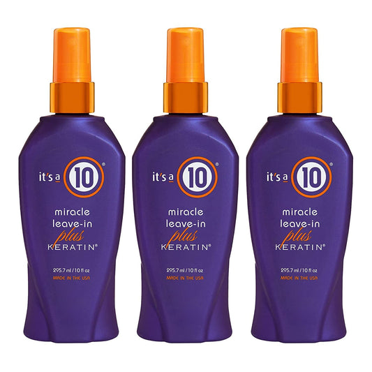 It's a 10 Haircare Miracle Leave-In Conditioner Spray w/Keratin - 10 oz. - 3ct Beauty & Personal Care It's a 10 Haircare