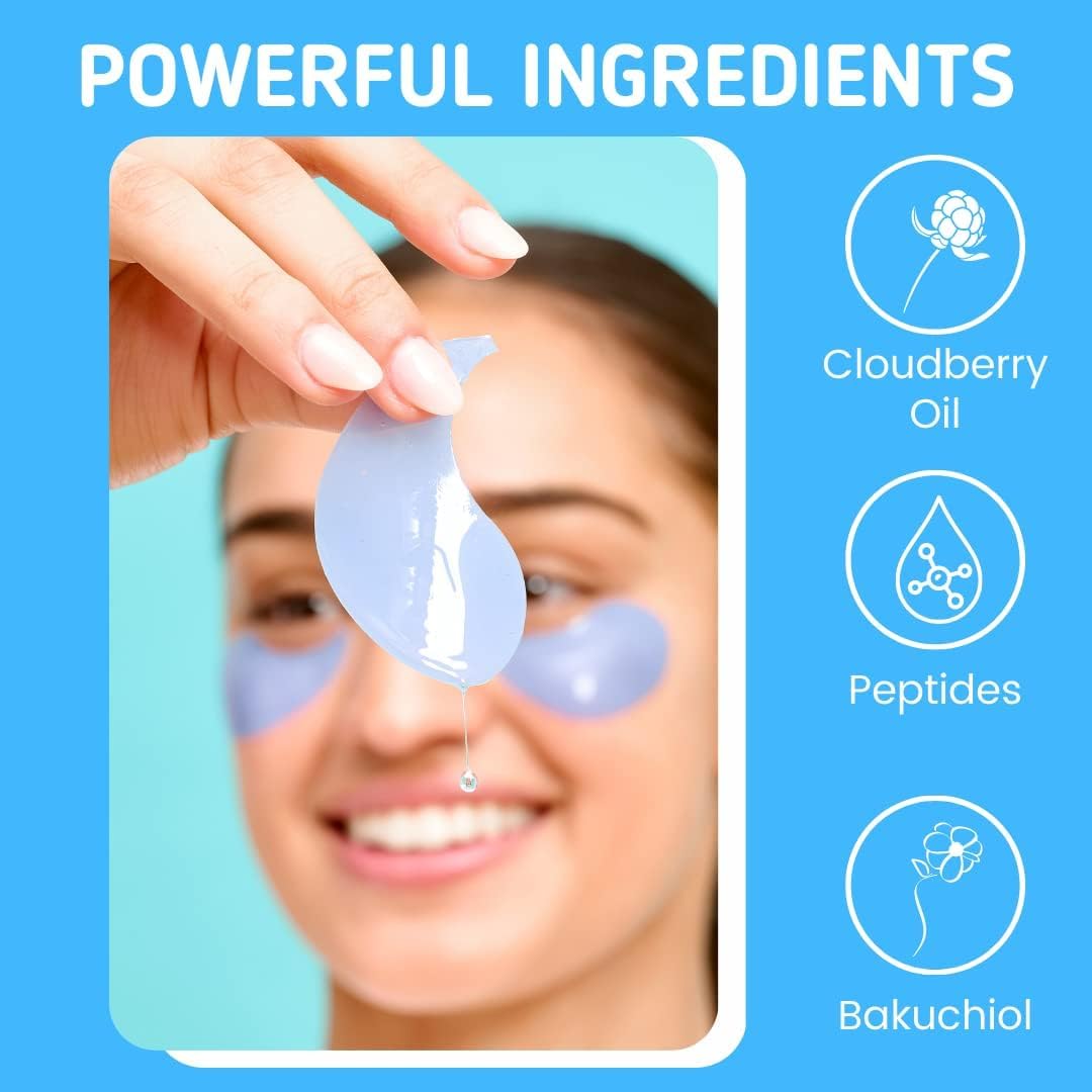 Patchology Iced Cooling Under Eye Mask Patches with Peptides, Cloudberry Oil & Bakuchiol - Firming & Soothing Eye Gels to Reduce Fine Lines and Under Beauty and Personal Care Patchology