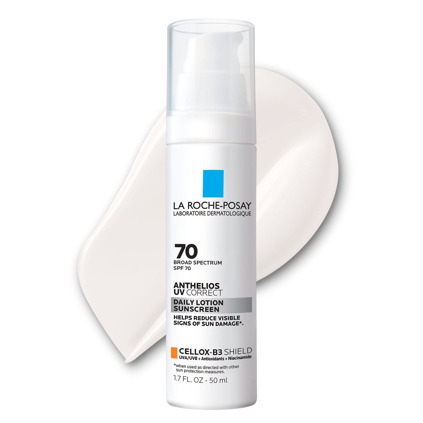 La Roche-Posay Anthelios UV Correct Sunscreen Moisturizer SPF 70, Daily Anti-Aging Face Moisturizer with Niacinamide to Even Skin Tone & Fine Lines Beauty and Personal Care La Roche-Posay