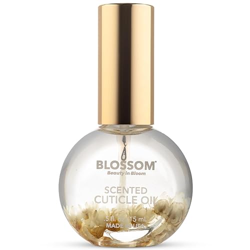 Blossom Cuticle Oil for Nails, Hydrating, Moisturizing, Scented Nail Oil Cuticle Care, Infused with Real Flowers, Made in USA, 0.5 fl. oz, Amazon