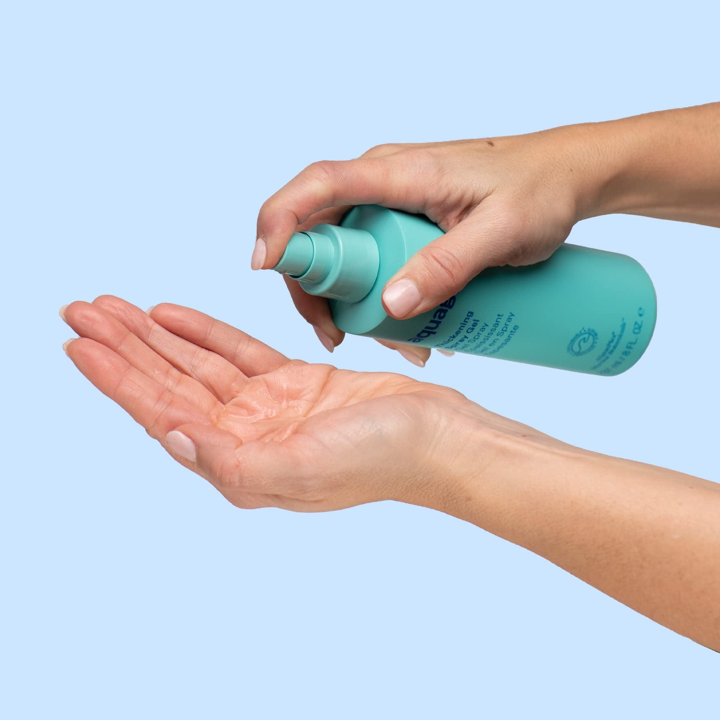 AQUAGE Thickening Spray Gel, For Fine or Thin Hair Types, Infused with Sea Botanicals, Adds Body, Vitality, Firm Hold, 8 oz