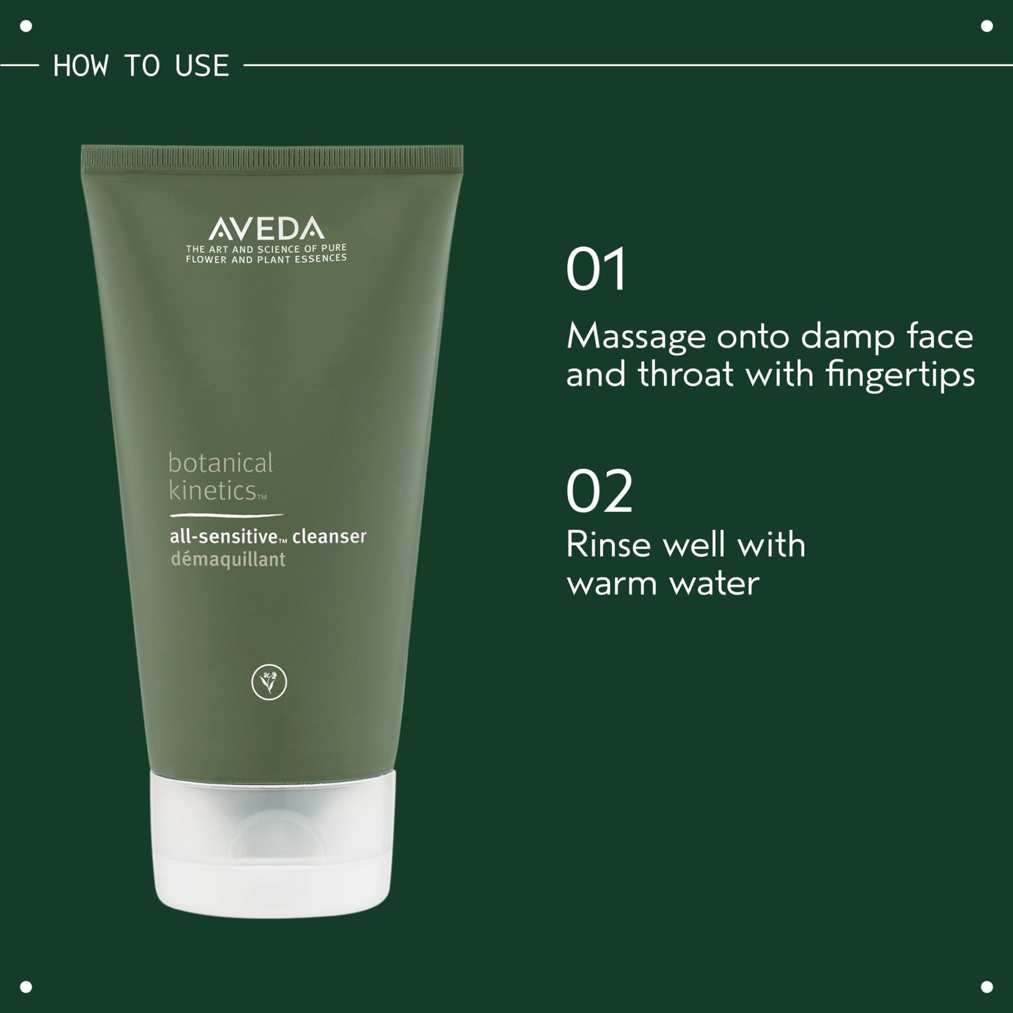 Aveda Botanical Kinetics All-Sensitive Cleaner | Gentle Facial Cleanser for Sensitive Skin | Fragrance Free | with Olive and Coconut Oil | 98%