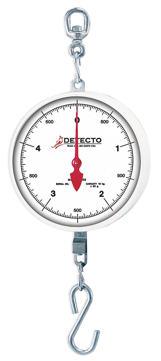 Detecto MCS-40H Hanging Dial Scale, 40 lb. Capacity, Hook