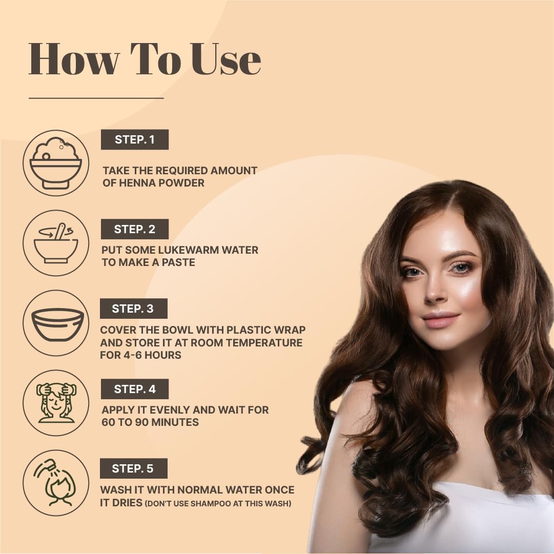 Just Jaivik Henna Powder (Lawsonia Inermis) for Hair - 100% Natural, USDA Certified Organic by OneCert Asia, No Chemicals or Additives, 227 Gms / 0.5