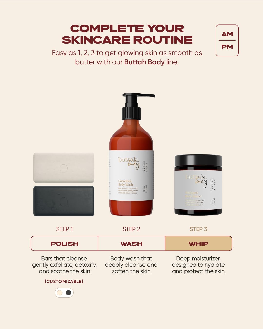 Buttah Skin by Dorion Renaud Whipped Body Butter 4oz - 100% All Natural & Organic (Hard in Jar) Pure Whipped Virgin Raw African Shea Butter