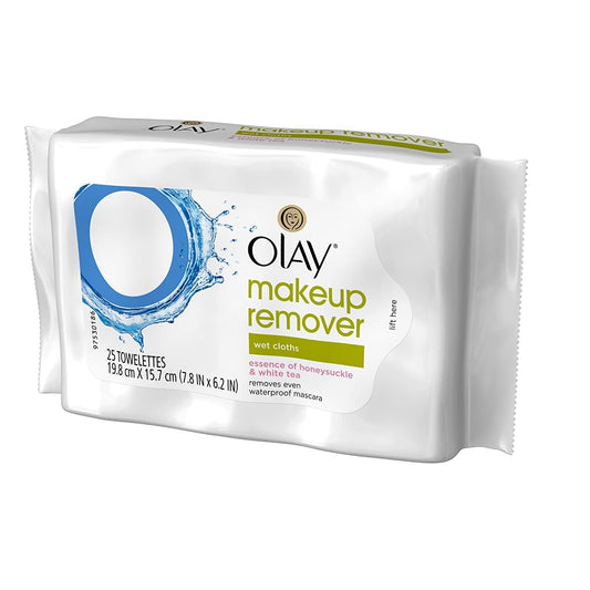 Olay Make-Up Remover Towelettes 25 Count White Tea (2 Pack)