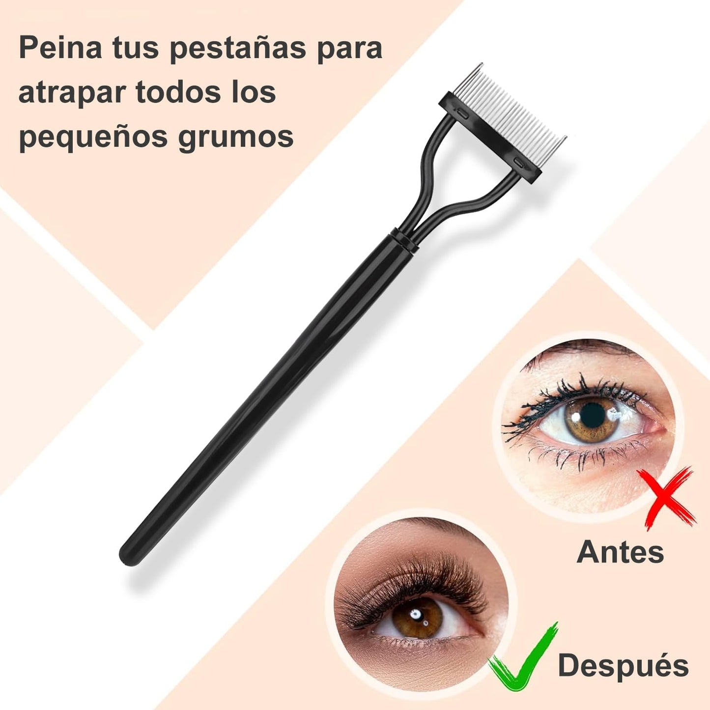 Eye Brow Brush Comb,Eyelash Comb Eyebrow Brush with Steel Needle Mascara Eyebrow Brush for Curling Iron with Eyelash Comb Makeup Brush Tool