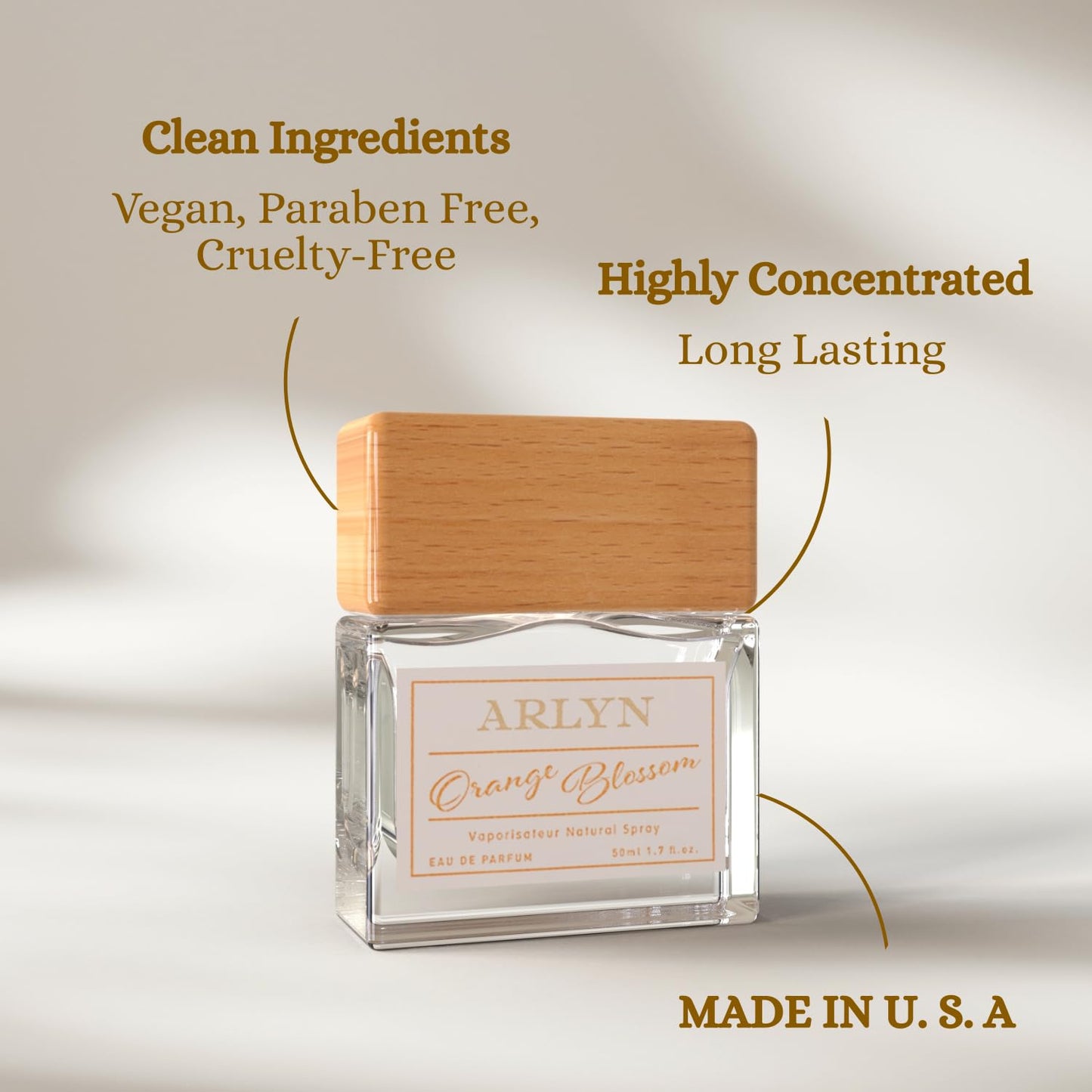 ARLYN Orange Blossom Eau De Parfum Inspired by Lan.come La Vi.e Es.t Bell.e, Long-Lasting Perfume for Women, Vegan & Eco-Conscious with Clean Beauty & Personal Care ARLYN BY BELLEVUE PARFUMS