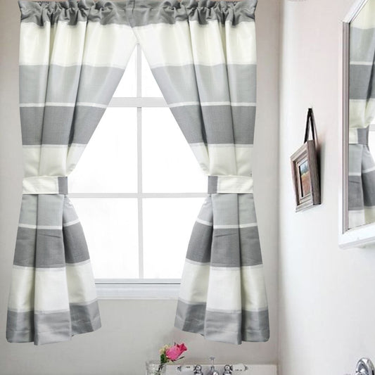 Popular Bath 865813 Modern LINE, Window Curtain, Grey