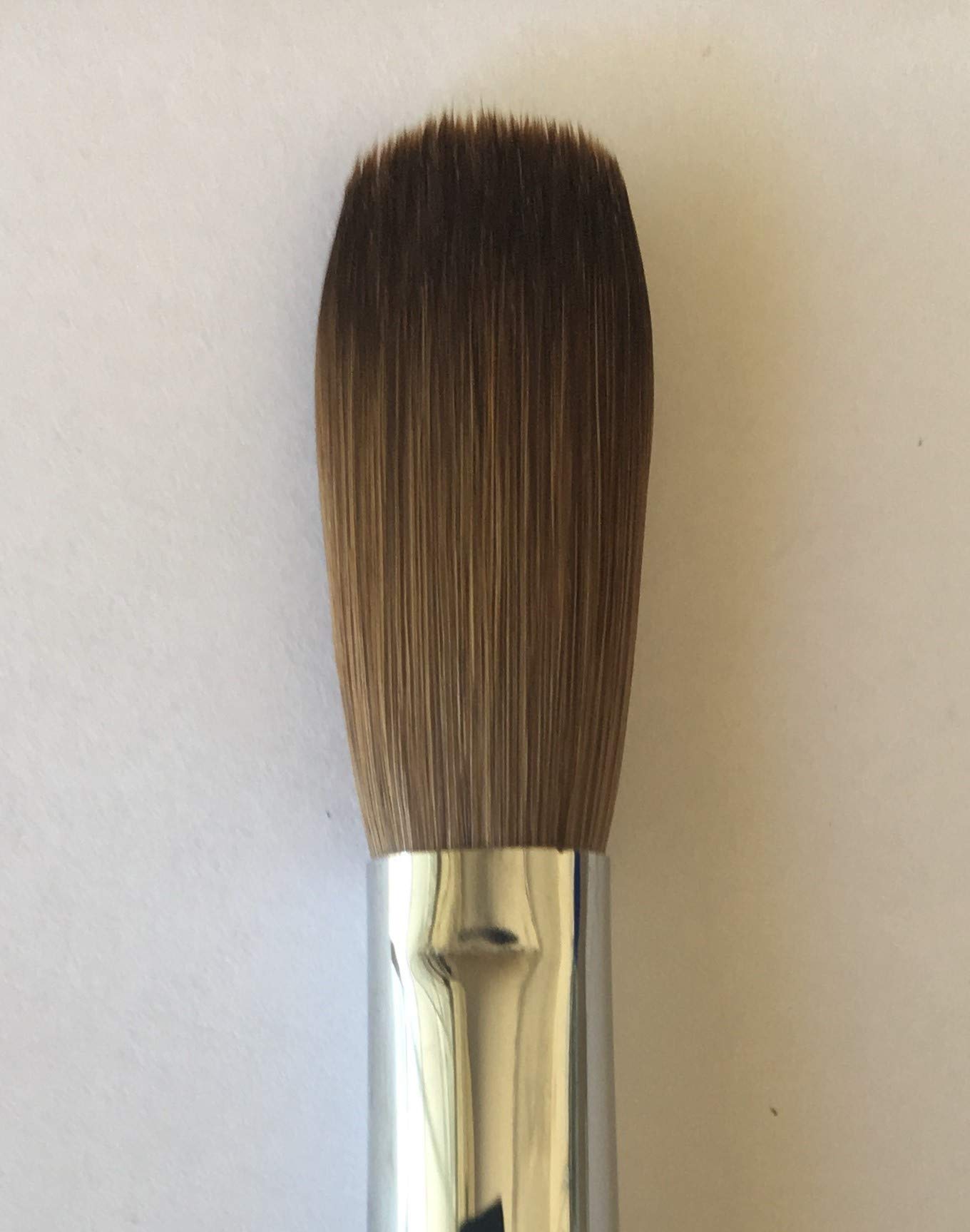 Silver Handle CRIMPED 100% Kolinsky Acrylic Nail Brush (Crimped 20) Beauty & Personal Care Silver Handle Nail Brush