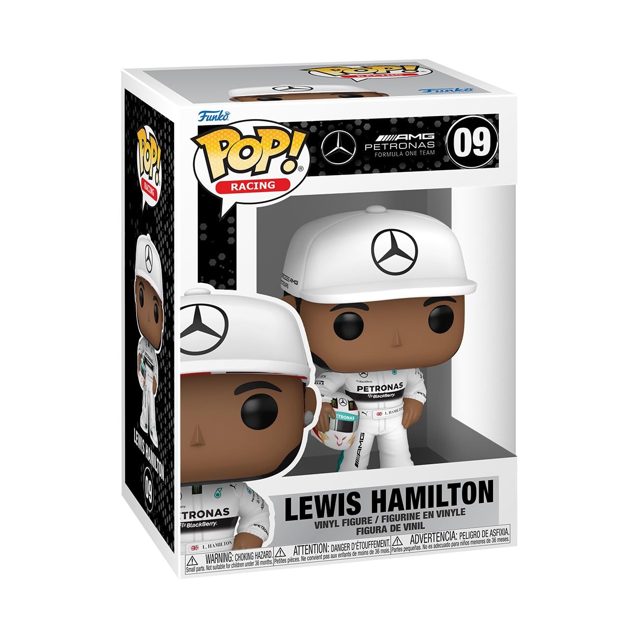 Funko POP! Racing: Racing - Lewis Hamilton with Helmet - Mercedes-Benz - Collectable Vinyl Figure - Gift Idea - Official Merchandise - for Kids…